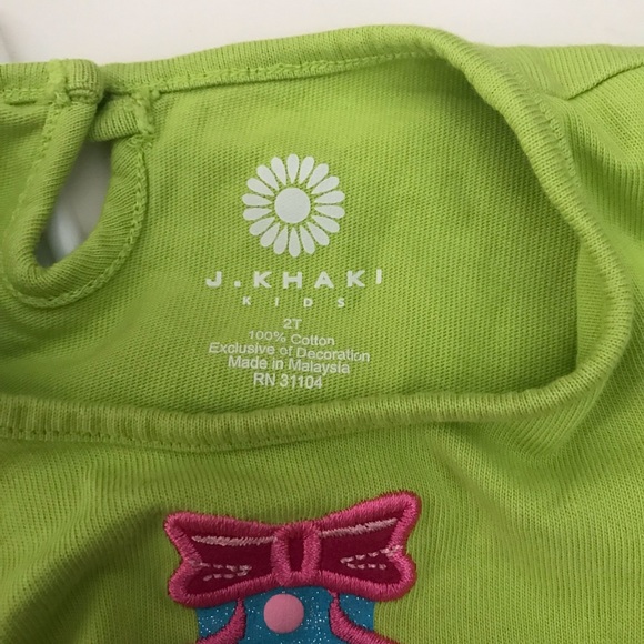 5/$25! J Khaki green birthday dress size 2T - Picture 4 of 4